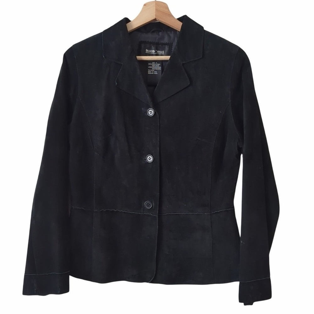Brandon Thomas Vintage Black Suede Jacket